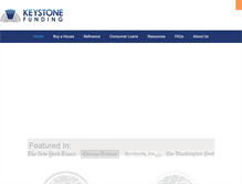 Tablet Screenshot of keystonefunding.com